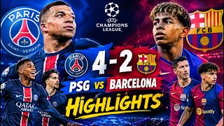 PSG vs Barcelona 4-2 ⚽ Epic Champions League Battle | Full Highlights