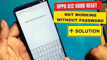 Oppo a12 hard reset not working without password || How to unlock Oppo a12 pattern lock by CM2