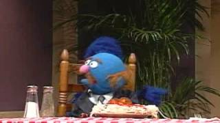 Classic Sesame Street Grover The Waiter Back And Front