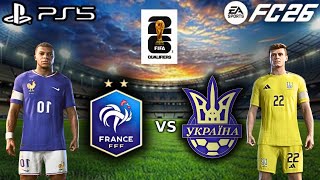FC 26 - France vs Ukraine | FIFA 2026 World Cup Qualifiers Full Match | [4k60fps]   #fifa26 #mbappe 