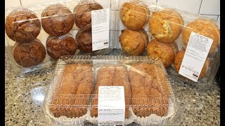 Kirkland Signature (Costco) Butter Cinnamon Sugar Loaves, Double Chocolate & Almond Poppy Muffins