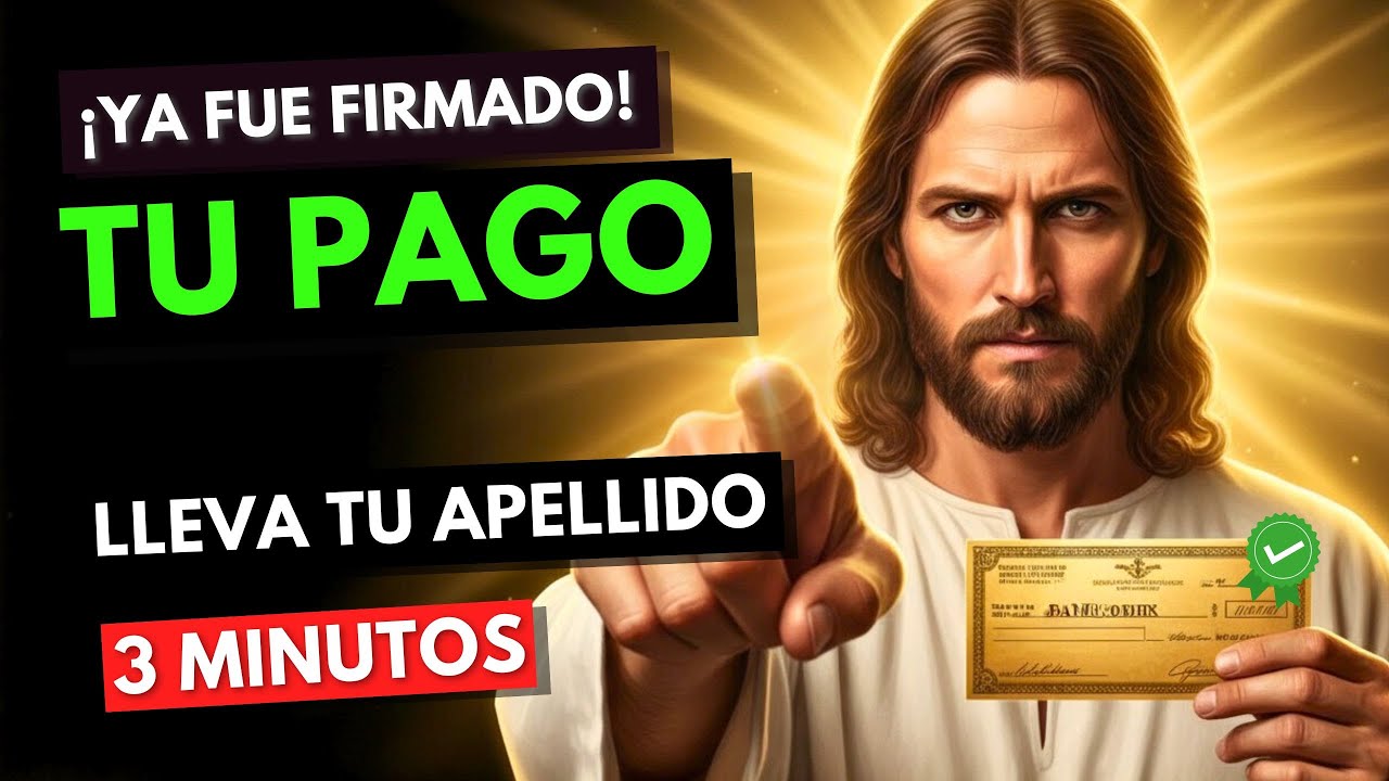 DIOS DICE: DETENTE AHORA,✋ TU CHEQUE YA ESTÁ LISTO