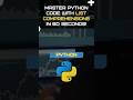 Master Python Code with List Comprehensions in 60 Seconds! 🚀 #python #pythonprogramming #coding