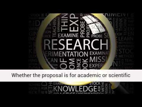 Scientific research proposal ideas