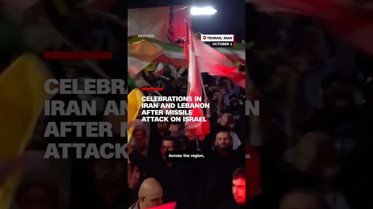 Celebrations in Iran and Lebanon after missile attack on Israel