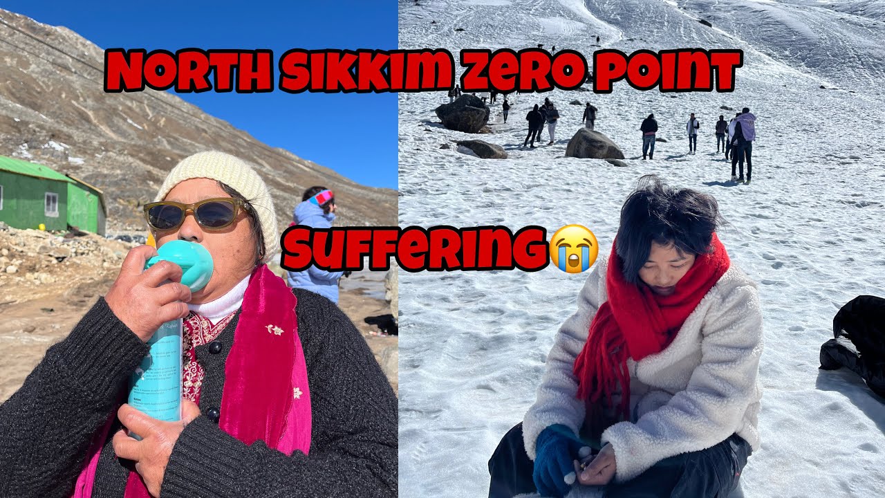 North Sikkim Zero Point📍Suffered 😭Oxygen needed. Snowfall time. Yumthang valley explored