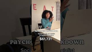 Paycheck breakdown as a social media specialist in high education in Connecticut #shorts