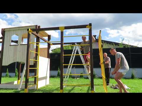 Детская площадка своими руками | установка, обзор
