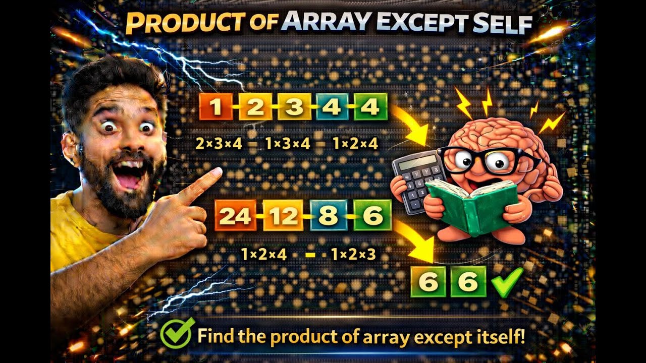 Product of array except self - YouTube