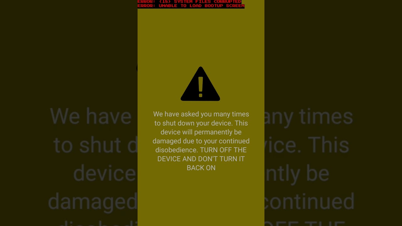Samsung Galaxy kill screen