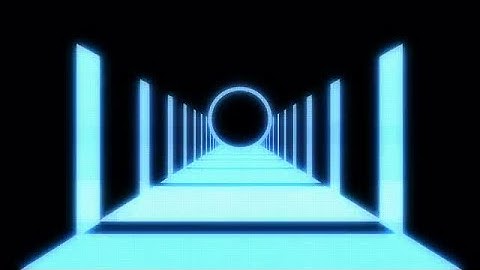 Rectangular Neon Shaft VJ Background Stock Motion Graphics