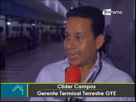 Gran afluencia de pasajeros en Terminal Terrestre de Guayaquil