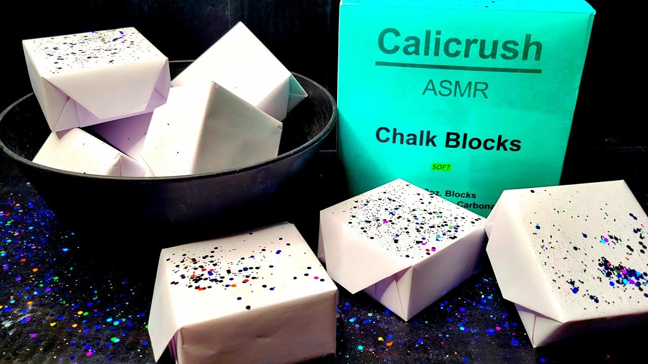 Full Box of Plain Calicrush Gym Chalk | PNP Charchoal Sparkle ✨️ | ASMR | 🫧🫧