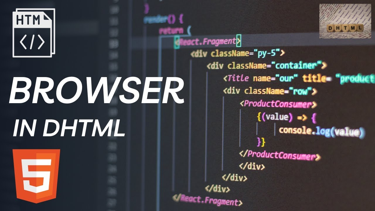 Browser in DHTML | DHTML Complete Course. - YouTube