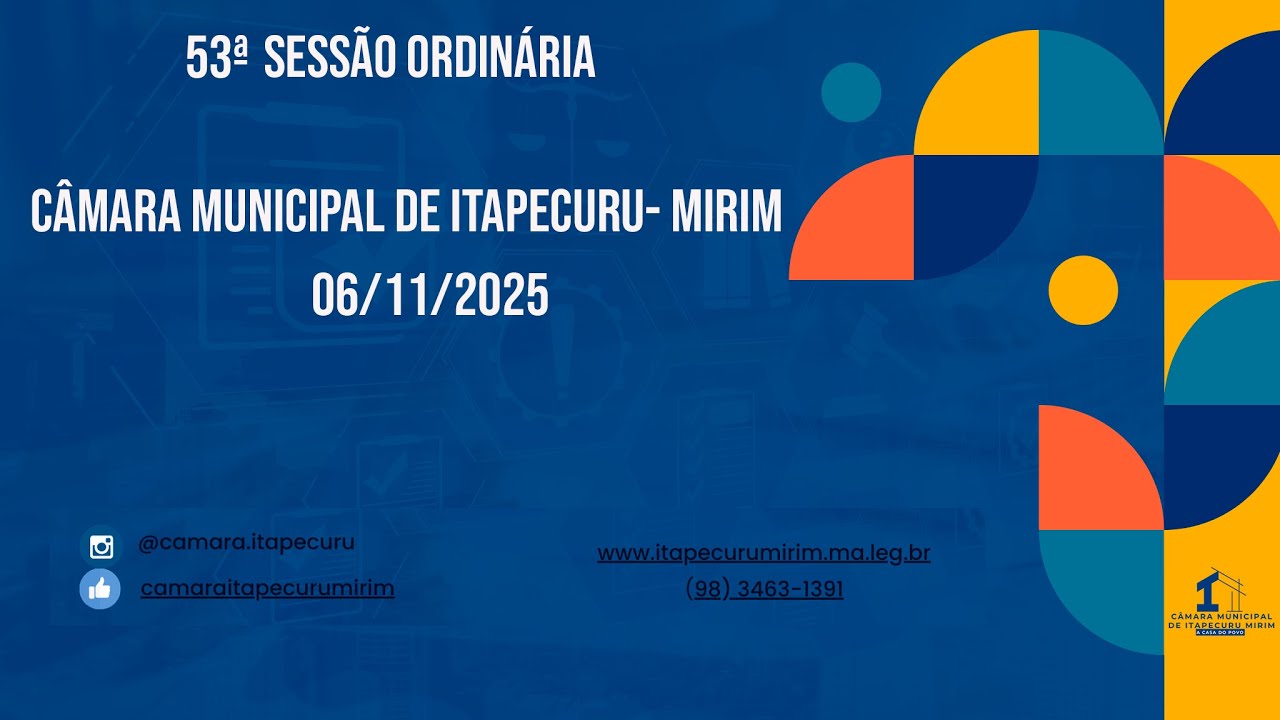 CÂMARA MUNICIPAL DE ITAPECURU-MIRIM 06/11/2025