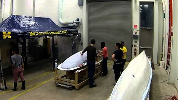 UM Supermileage Fiberglass Layup 2014