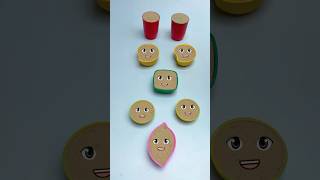 Oddly Satisfying Sand Faces 😍 | Cute Shape Cups ASMR | Relaxing Visuals#shorts