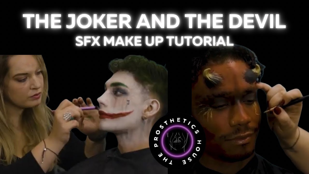 Joker & Devil SFX Makeup Transformation | SFX Silicone Prosthetics Tutorial