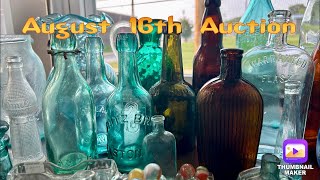 August 16th LIVE Auction Bottles and Marbles
