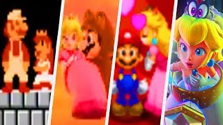 Evolution of Mario rescuing Princess Peach (1985 - 2017)