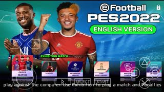 تحميل pes 2022 على محاكي psp باخر الانتقالات والاطقم screenshot 3