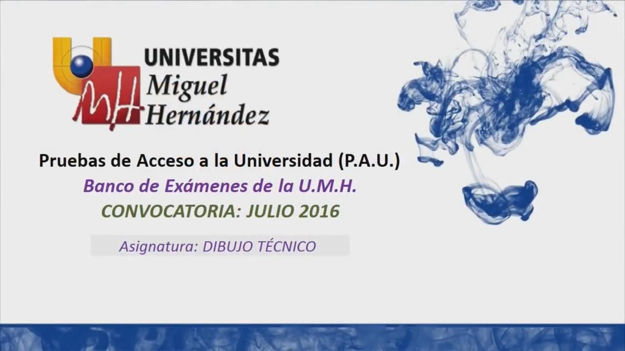 Dibujo Técnico: Julio 2016 - Opción A y B