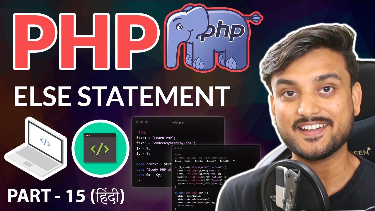 Else Statement - Beginner PHP Tutorial - Part 15 - Hindi - YouTube