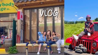 vlog | 여자 셋이서 제주도 여행 브이로그 | 제주맛집 추천, 오프로드 ATV 체험 | 신해바라기분식, 제주시새우리, 한치앞도모를바다, 우무, 잔물결