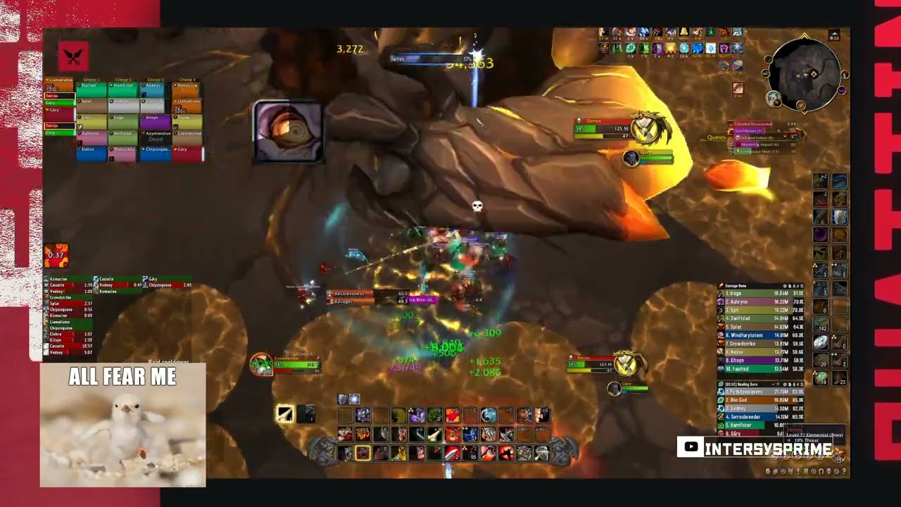 Elevate vs Mythic Terros - Fury Warrior POV