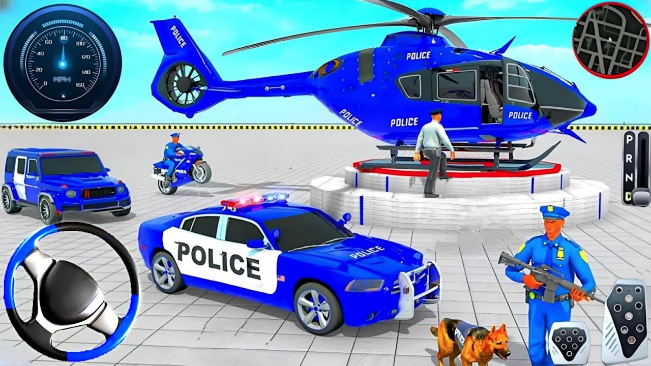 Police Car Chase Simulator 3D Game - Real Cop Cars Driving Simulator 2025 - Android GamePlay