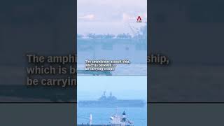 Us Navy Warship Uss Tripoli Pes Singapore, Reportedly En Route To Middle East