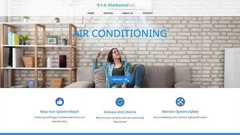 air conditioning website design powered by Wordpress