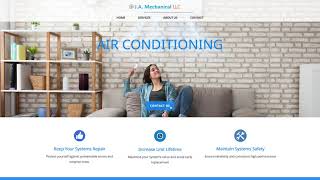 air conditioning website design powered by Wordpress