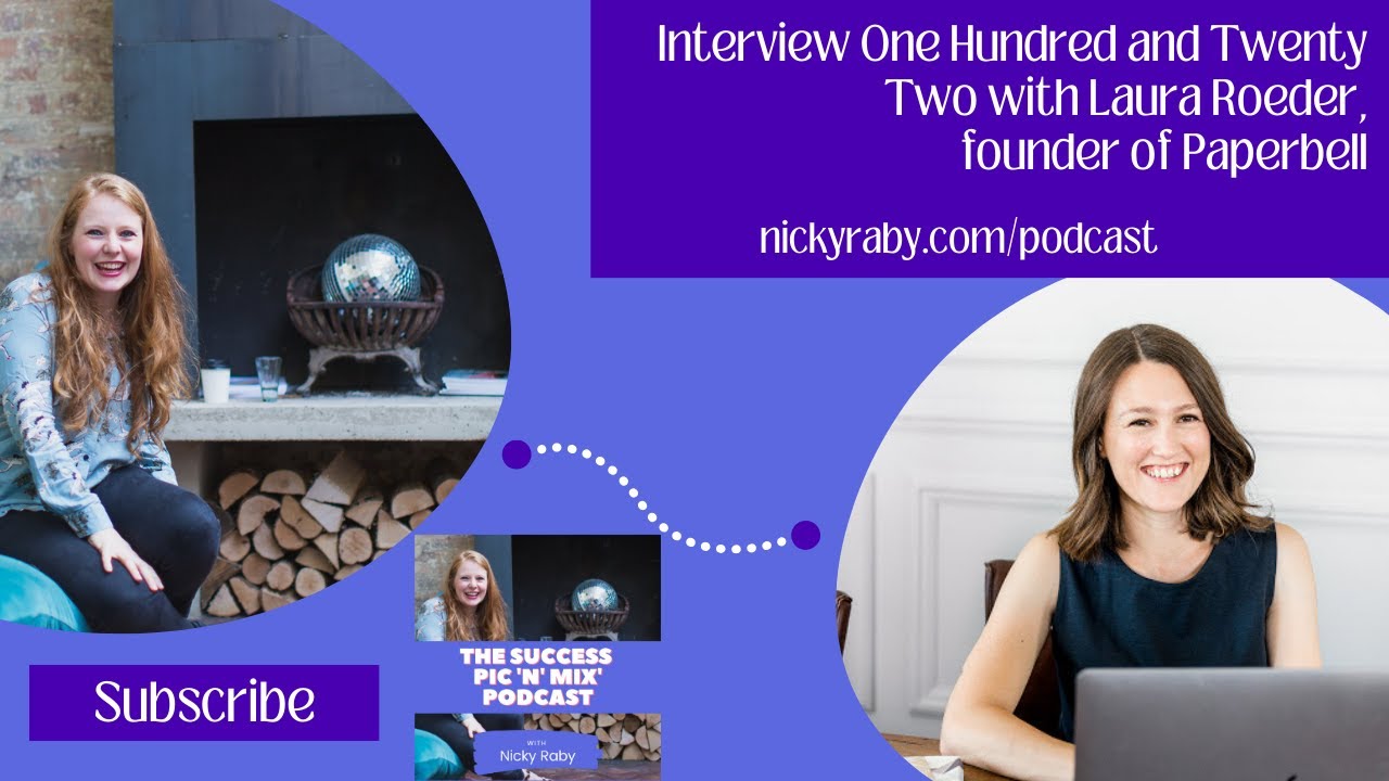 Paperbell Laura Roder Interview 122: Laura Roeder, founder of Paperbell Nicky Raby podcast ...