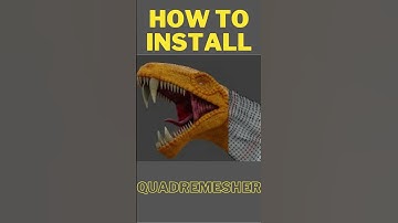 How to Install and Use QuadRemesher Blender Addon #shorts #short #howto #tutorial #blender