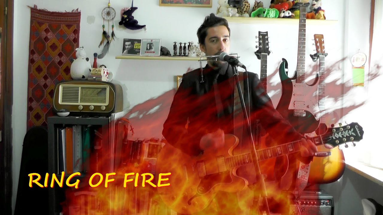 Johnny Cash Ring Of Fire (guitar / harmonica / vocals cover by