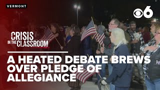 Elementary school opts out of Pledge, prompting heated debate