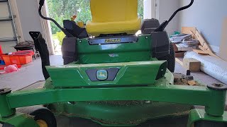 Top Review 1 Year John Deere Z325E review with Deck Level Gauge walk through  guide manual