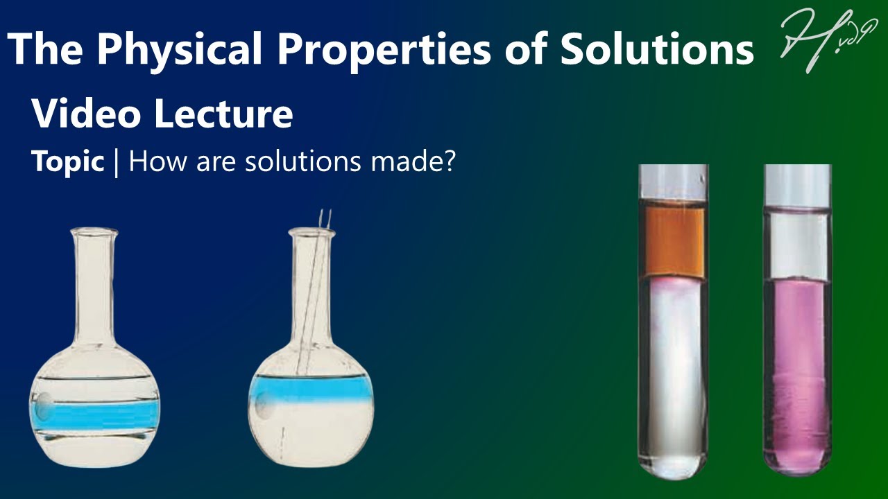 How are solutions made? - YouTube