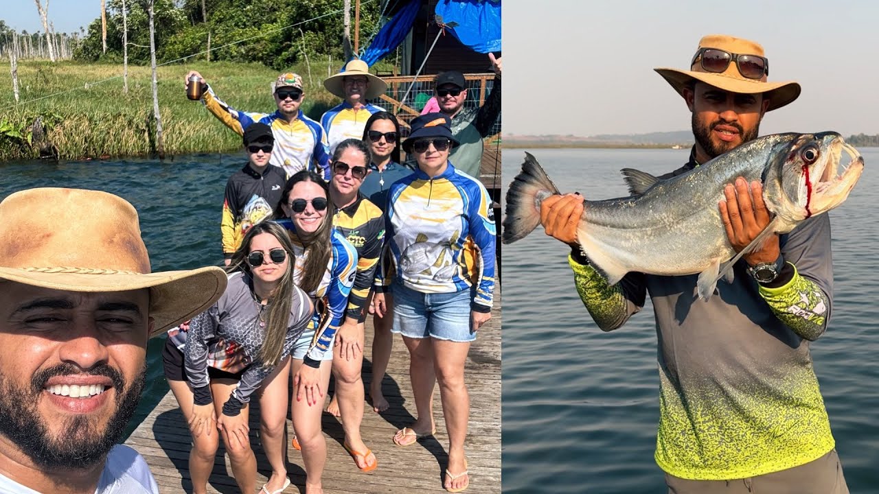 VIAJANDO, ACAMPANDO e PESCANDO com a FAMÍLIA e amigos! No RIO TELES PIRES Muito FOGO às Margens!