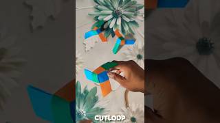Amazing Paper Fan Craft 🌈 Easy DIY Spinning Paper Toy. #PaperCraft #DIYCraft #PaperFan #SpinningFan