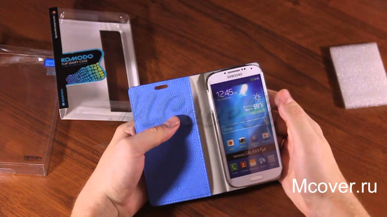 Кожаный чехол-книжка Galaxy S4(IV) I9500 Komodo Cover