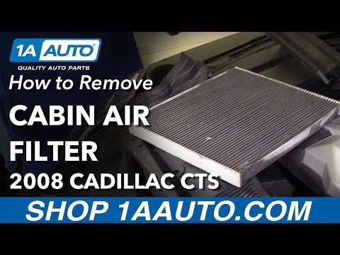 How to Replace Cabin Air Filter 08-14 Cadillac CTS