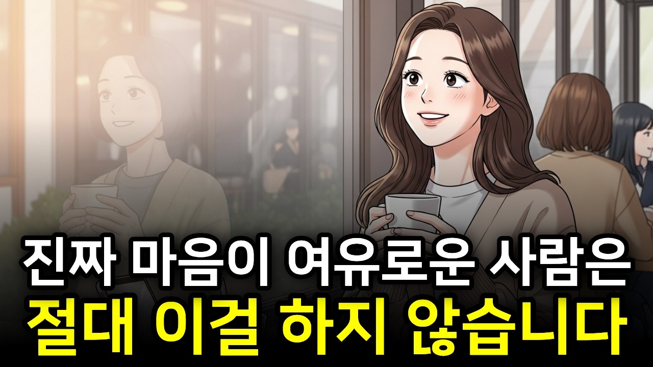 진정 여유로운 사람이 되고 싶다면 이렇게 해보세요 | 3가지 행동의 비밀