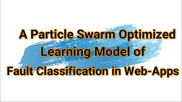 A Particle Swarm Optimized Learning Model of Fault Classification in Web-Apps