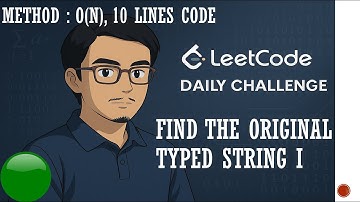 3330. Find the Original Typed String I || Leetcode Daily Challenge July || potd