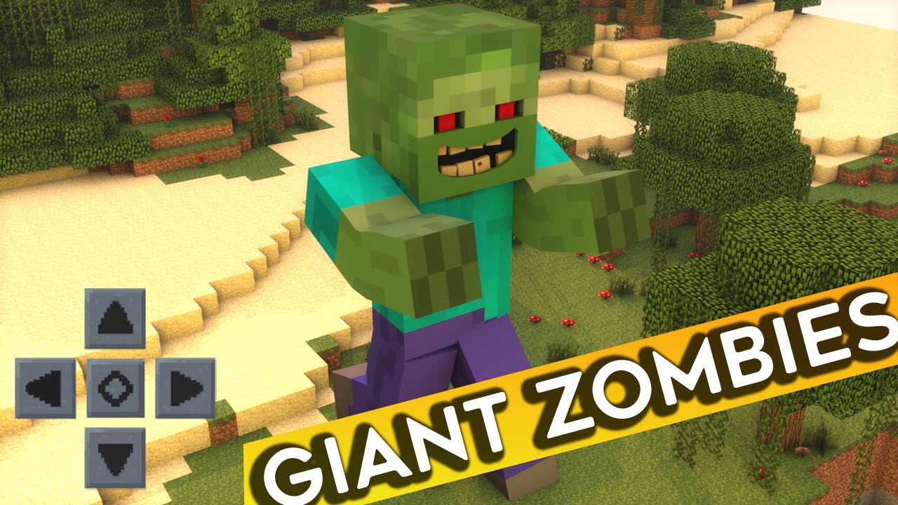 GIANT ZOMBIES MOD! - Minecraft PE 0.14.2 / 0.15.0 (Minecraft Pocket ...