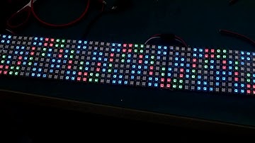 8x32 pixel LED screen, demo with VSS-02-2K-DMX