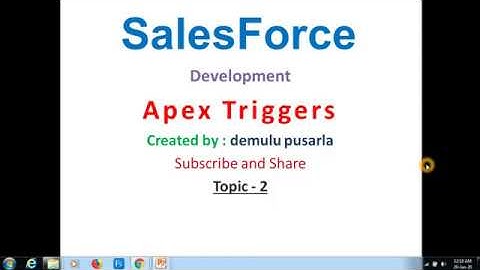 Salesforce Triggers in telugu