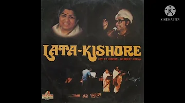 Gaata Rahe Mera Dil - Kishore Kumar & Lata Mangeshkar Live At London - Wembley Arena (1983)